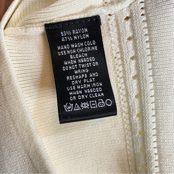 Avec bell sleeve sweater, cream/ivory, size XS - Picture 5 of 6